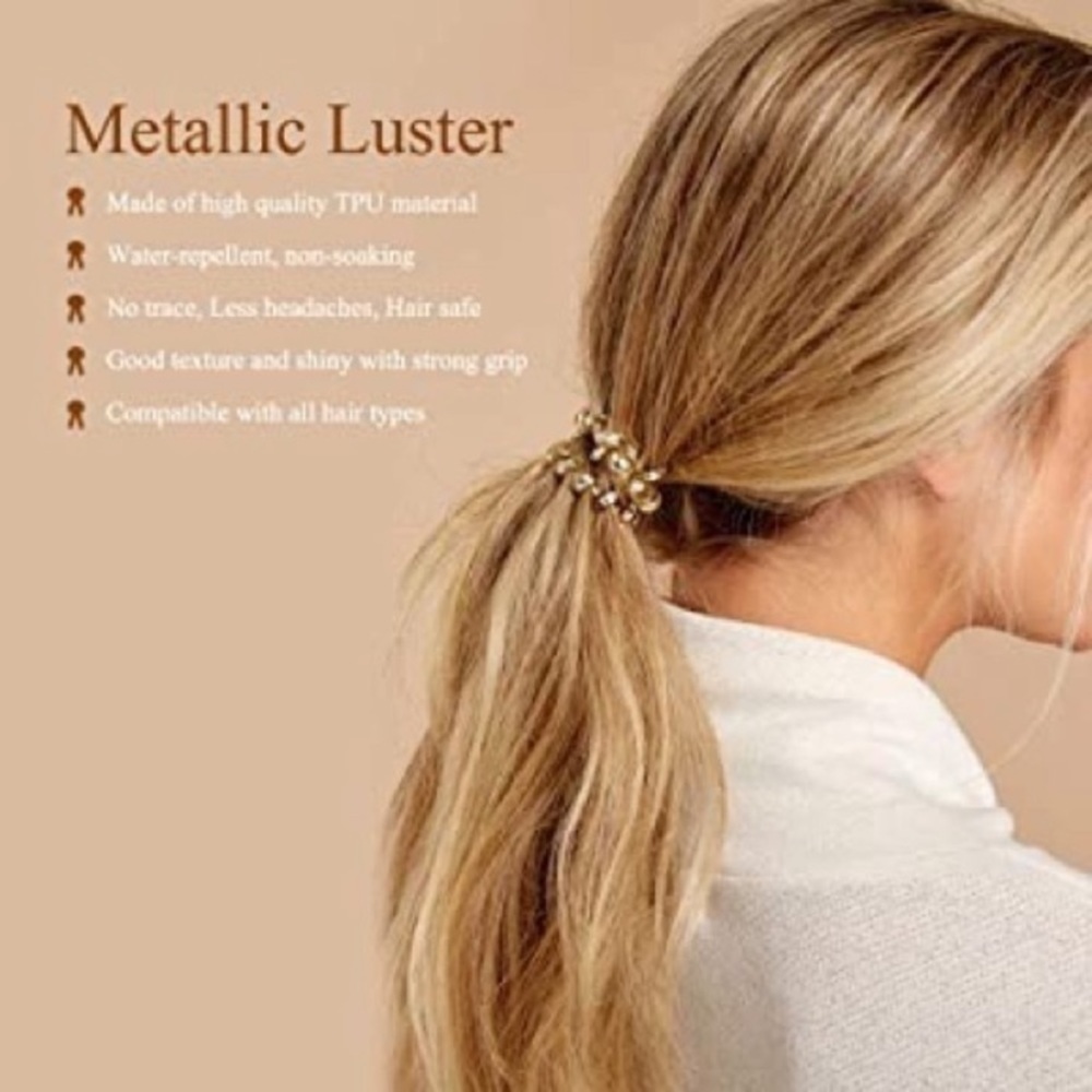 SPIRAL HAIR TIES NO CREASE PONYTAIL 10 PC! - Picture 4 of 10